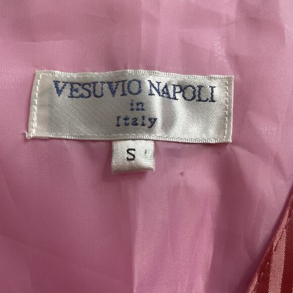 Vesuvio Napoli Men's Pink Pinstriped Vest Size S Flamboyant Vegas Tuxedo Wedding - Picture 5 of 12